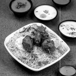 Egg Mutton biryani Full plate