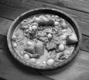 Smoked pork thali