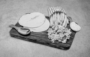 Arabic Chicken Shawarma Plate With Fries