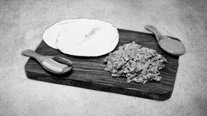 Peri- Peri Chicken Shawarma On Plate
