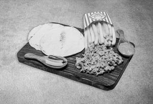 Tandoori Chicken Shawarma Plate With Fries