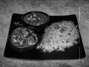 Mushroom Manchurian Rice