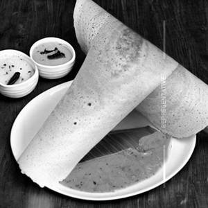Open Butter Masala Dosa