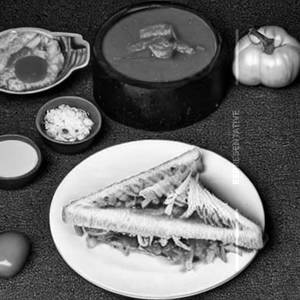 Pepper Chicken Porotta Sandwich 