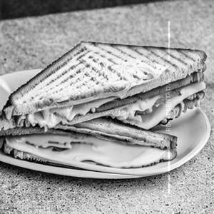 Triple Cheese Grilled Sandwich
