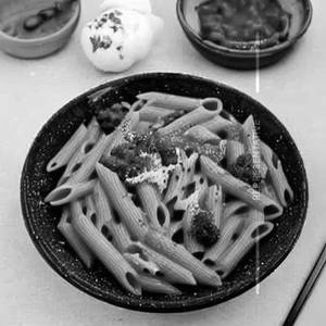 Whole Wheat Fusli Pasta in Low Fat Sauce