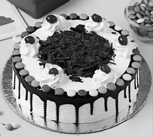 Dark jems chocolate cake