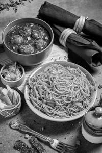 Schezwan Noodle + Manchurian Gravy