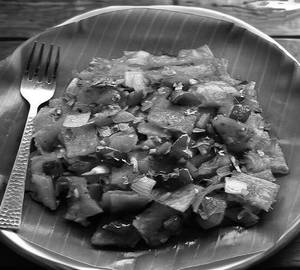 Mushroom chilly parotta