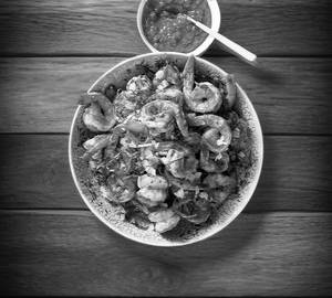 Chilly prawns