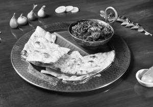 Methi Mutton With Butter Naan