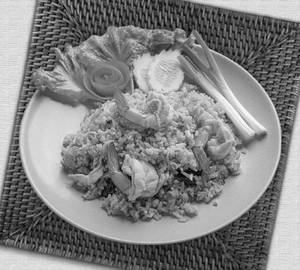 Prawns Thai Rice with Basil