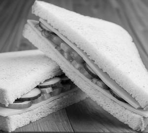Plain Veg & Cheese Sandwich