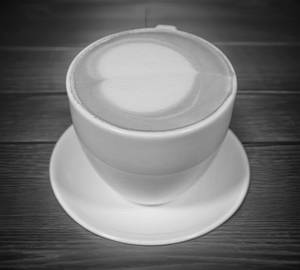 Cappuccino (a dark espresso in thick milk foam)