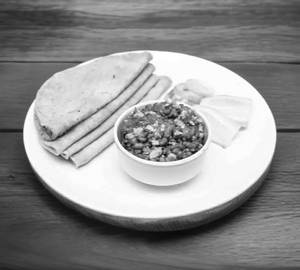 Egg with butter tarka with roti roti 4 p