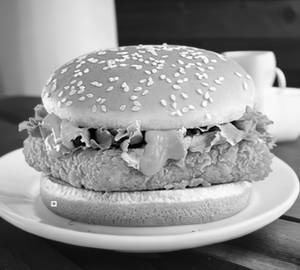 Crispy paneer burger