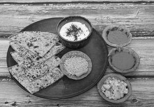 Bhujia Pyaz Parantha