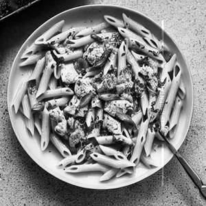 Chicken Pasta In Aglio Olio