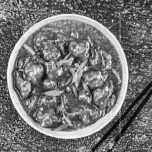 Chicken manchurian gravy noodle