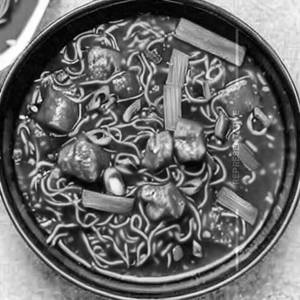 Mixed manchurian gravy noodle