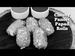 Paneer Papad Roll