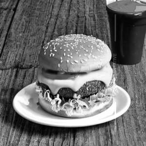 Double aloo tikki cheese burger