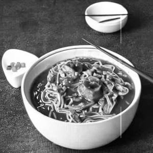 Mixed pan fried gravy noodle