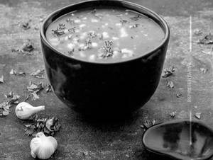 Veg Burnt Garlic Soup 