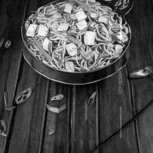 Paneer Mushroom Hakka Noodles