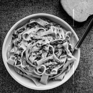 Fettuccine Ai Funghi E Spinach