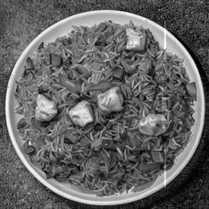 Veg Manchurian Singapore Fried Rice