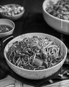 Pork Chilli Garlic Noodles 