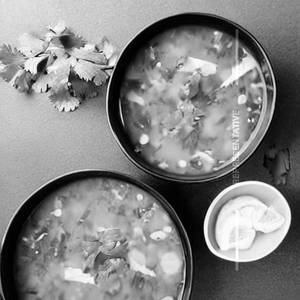 Egg Lemon Coriander Soup