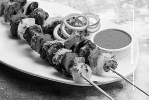 Mushroom Achari Tikka