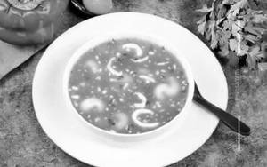 Mixed Burnt Garlic Soup 