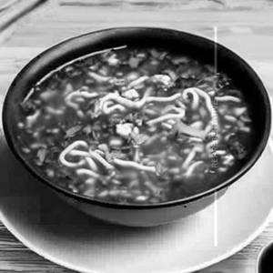 Chicken spicy noodles soup