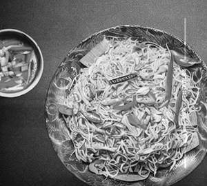 Egg singapore noodles veg