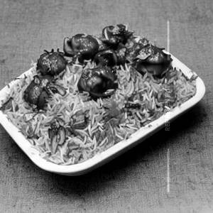 Mushroom Manchurian Szechuan Pan Fried Biryani