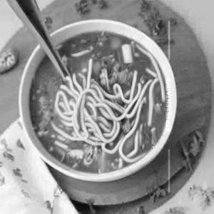 Veg noodles soup