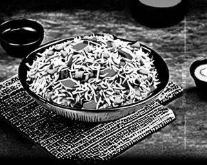 Sezwan chicken egg fried rice