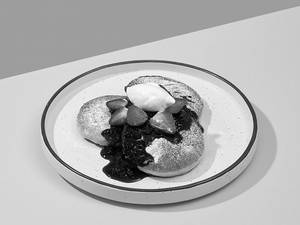 Pancakes With Mix Berry Compote