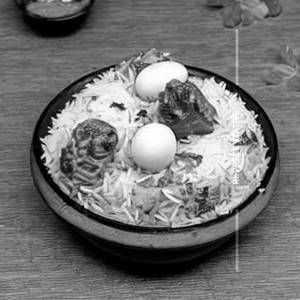 Mini Egg Dum Biryani 