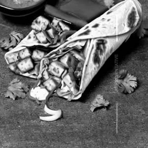 Paneer tikka cheesy wrap