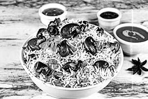 Mushroom Cashew Biryani