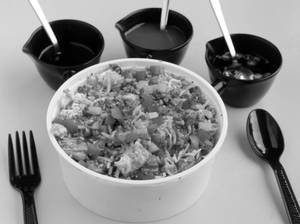 Non Veg Burnt Garlic Fried Rice