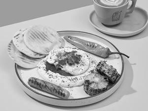 Mediterranian Poached Eggs With Chicken Sausage