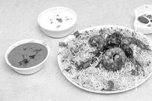 Keema Prawn Biryani