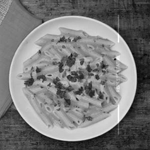 Egg pink sauce Penne pasta