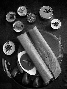 Ghee Ragi Onion Dosa