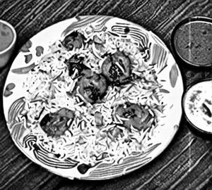 Tandori chicken biryani                                                                                                                                 
